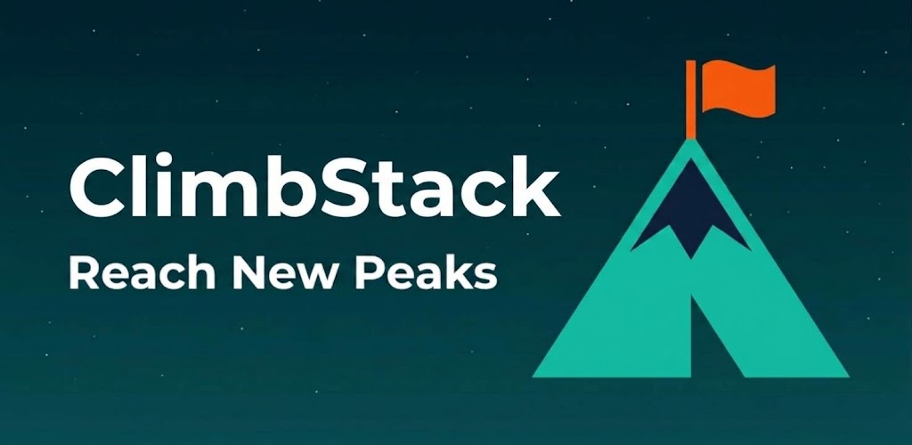ClimbStack App Interface Screenshot showing peaks and time blocks